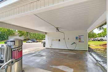 Car care center with vacuum